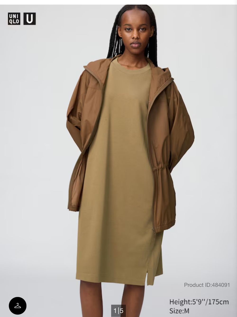Uniqlo AIRism Cotton Relaxed Dress